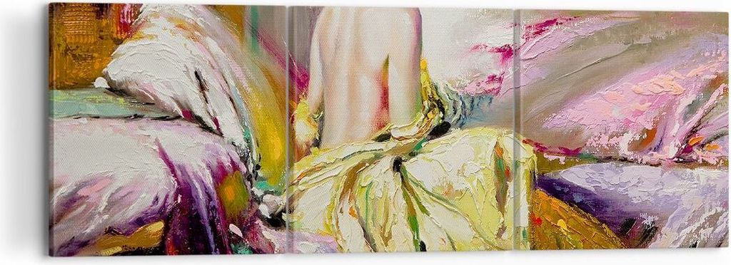 Bild auf Leinwand - Leinwandbild - Frau Modell - 120x40cm - Wand Bild - Wanddeko - Wandbilder - Leinwanddruck - Bilder - Kunstdruck - Wanddekoratio...