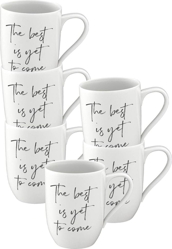 Villeroy & Boch Statement Becher 'The Best is yet to Come' 290 ml 6er Set