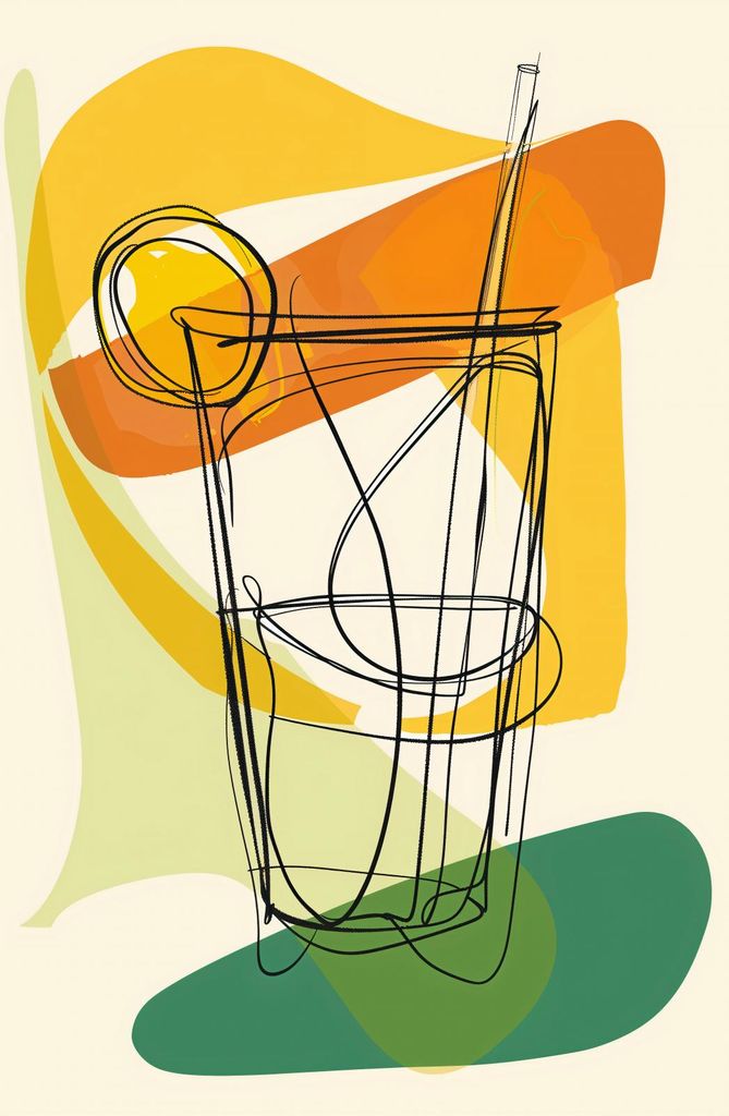 Plakat 53x81cm Cocktail Kunst