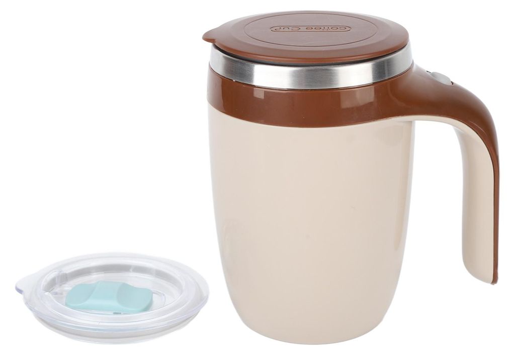 Automatischer Magnetrührbecher aus Edelstahl, tragbarer elektrischer Mischbecher für ältere und behinderte Menschen zur Zubereitung von Kaffee u...