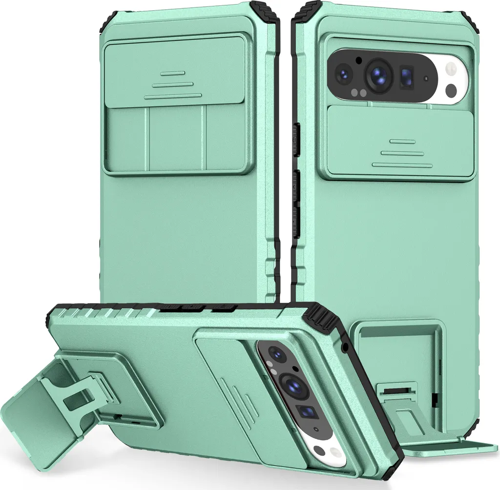 Custodia Elegante e Robusta Verde Chiaro per Google Pixel 9 Pro XL