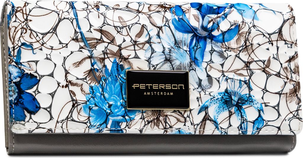 Peterson Portemonnaie aus Leder für Frauen Allima Blau One size