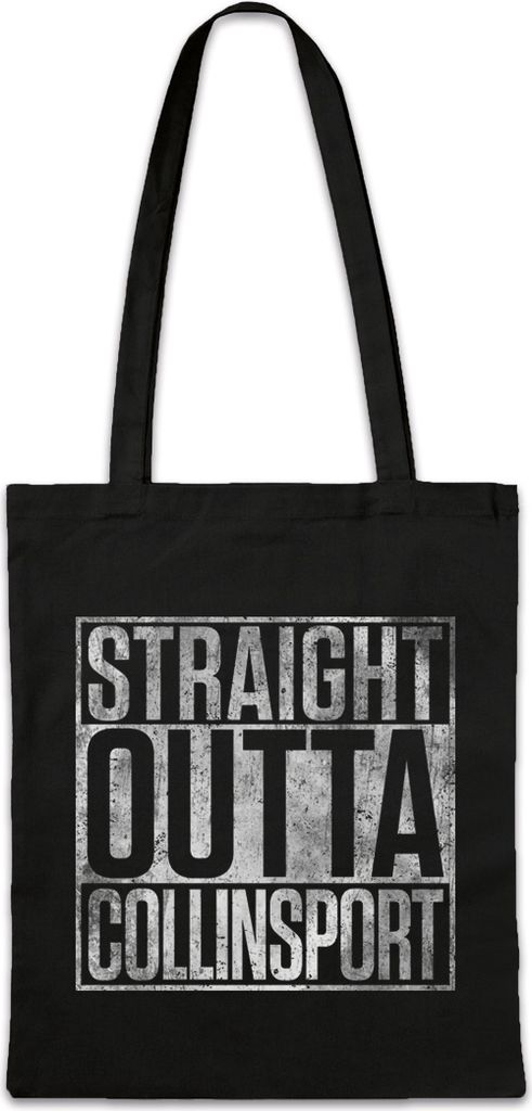 Urban Backwoods Straight Outta Collinsport, Stofftasche, Farbe: Schwarz