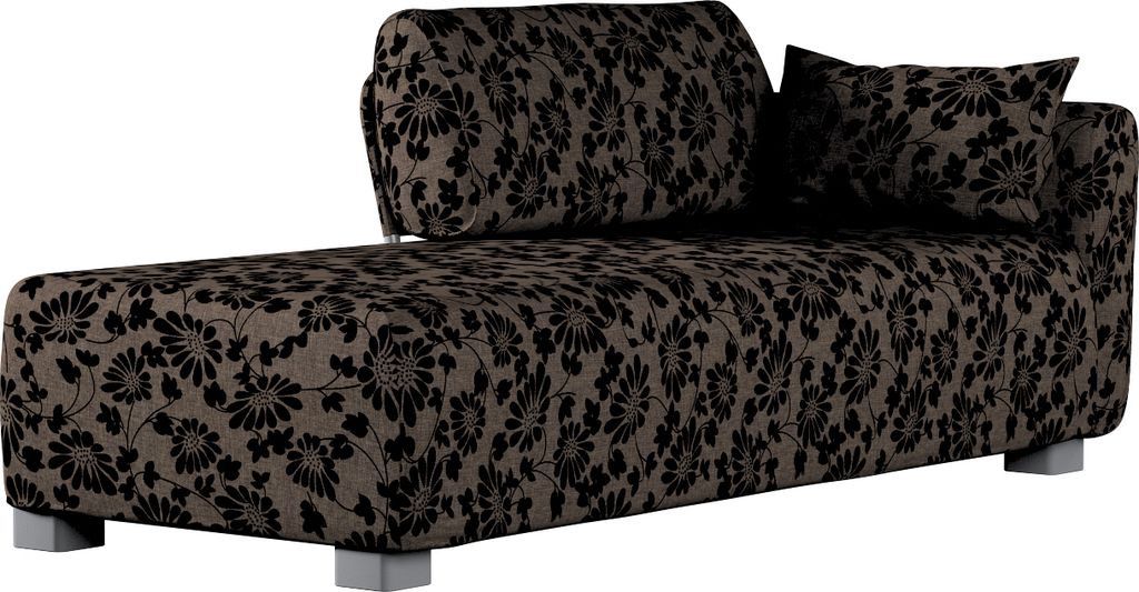 Dekoria Bezug für Mysinge Recamiere Sofa, braun-schwarz, Sofahusse, Mysinge Recamiere