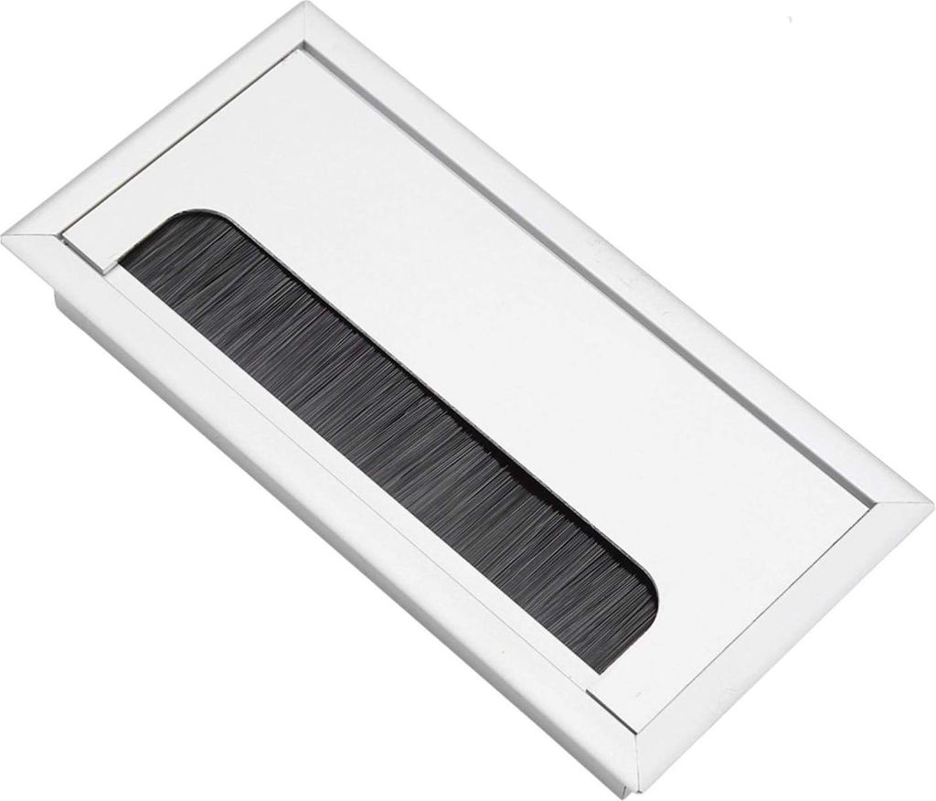 Kabel Eingang Ausgang Bürste Wandplatte Computer Kabel Draht Ordentlich Outlet Einsatz Loch Obere Abdeckung Medium