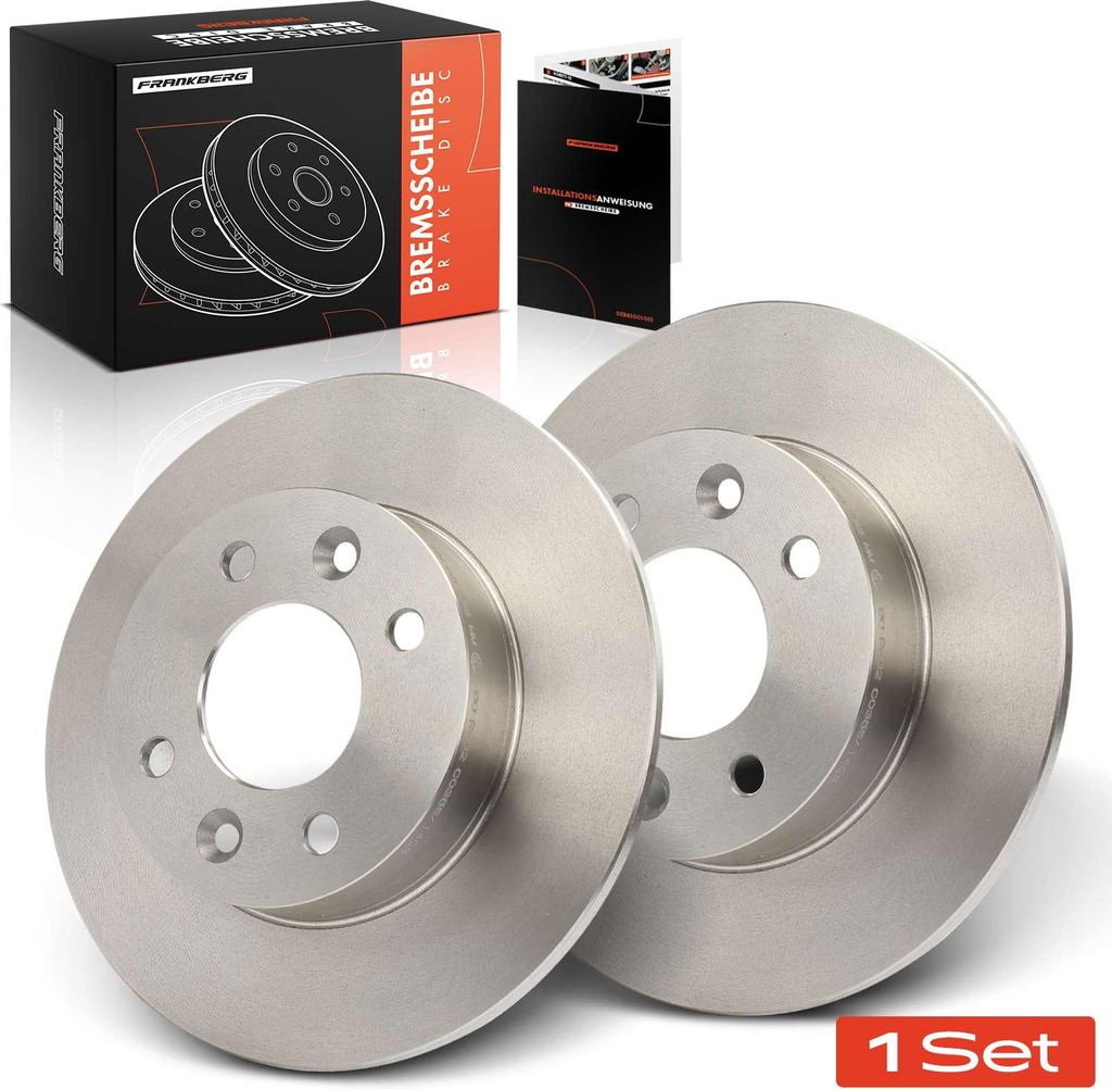 Frankberg 2x Bremsscheiben Vorderachse für Renault Rapid Kasten/MPV Super 5 Twingo I 1985-1998
