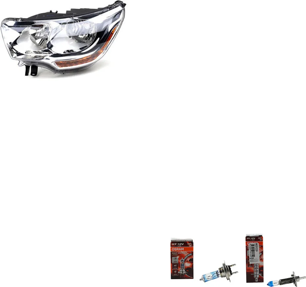 Faro Proiettore Sinistro Johns per Citroen C4 + Lampade Osram Laser