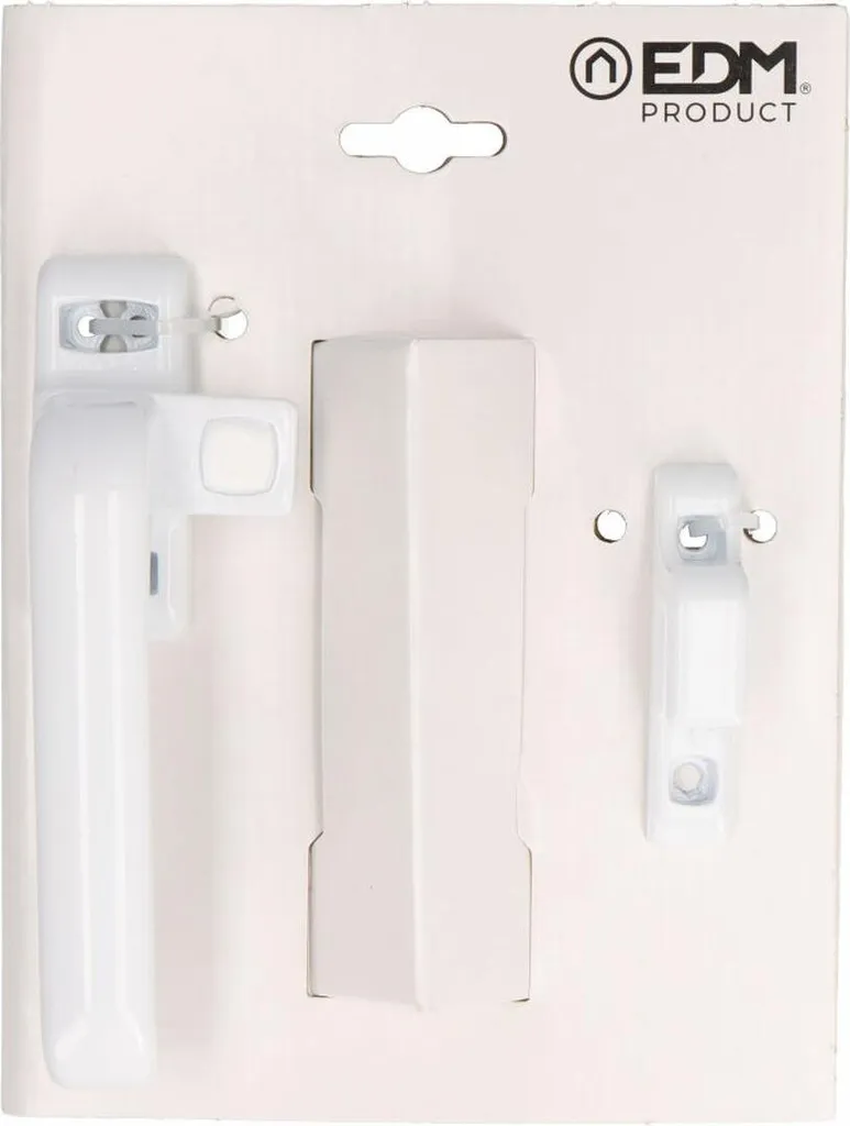 Manovella EDM 85456 6801 Alluminio Bianco Chiusura a Pressione Sinistra