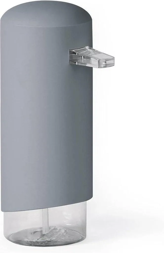 Distributeur savon gris 95x64x171mm : fini le gaspillage de savon !