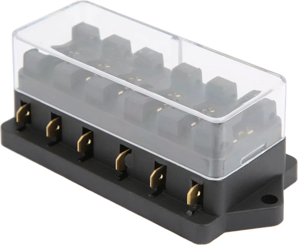 Scatola Fusibili Impermeabile 6 Vie per Camper e Off-Road 12V-24V