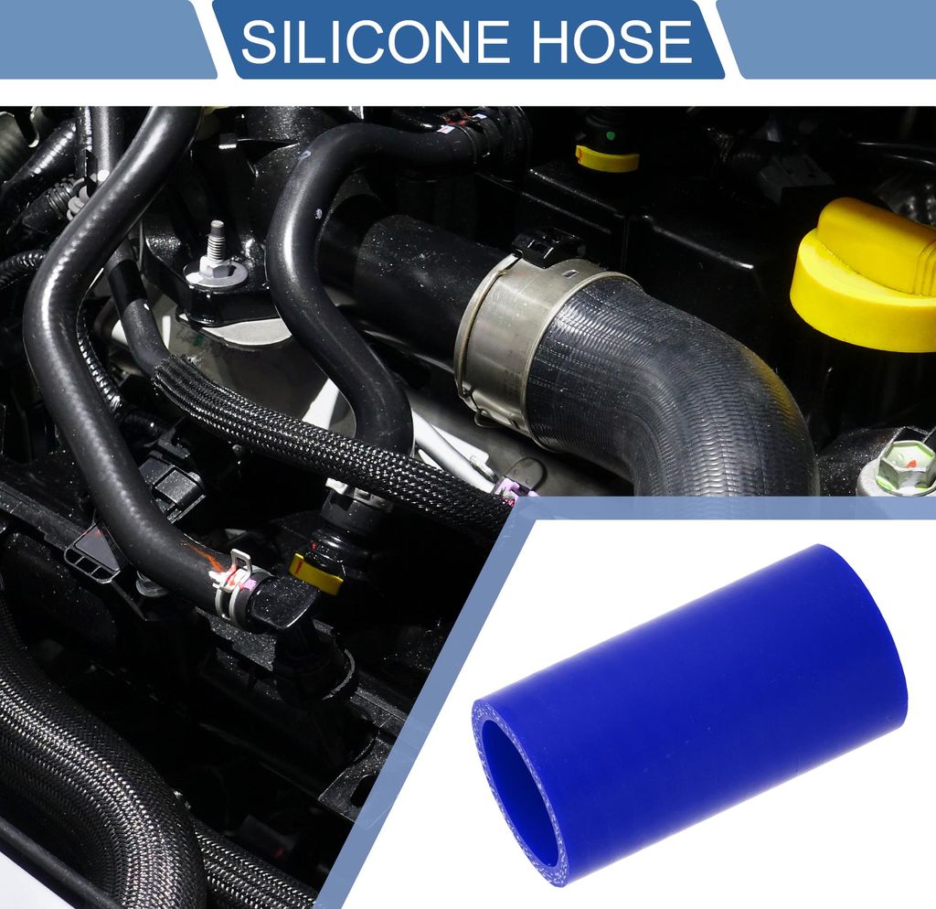Gerader Kupplungsschlauch aus Silikon 32mm/1,26" ID 2,99" Länge 0 Grad Universal Auto Silikonschlauch Kühlmittelschlauch 3-lagig 4mm Dicke Luftei...