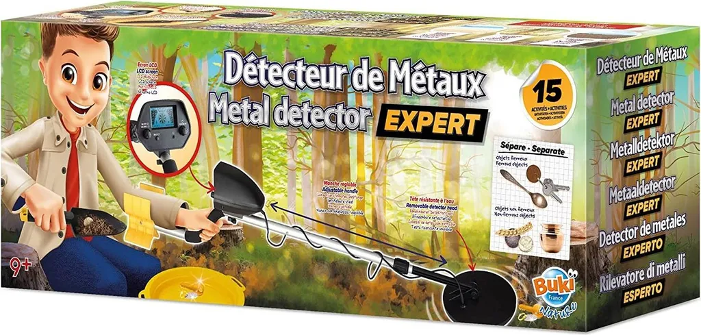 Détecteur de métaux idéal pour la plage et les loisirs en famille Buki Expert