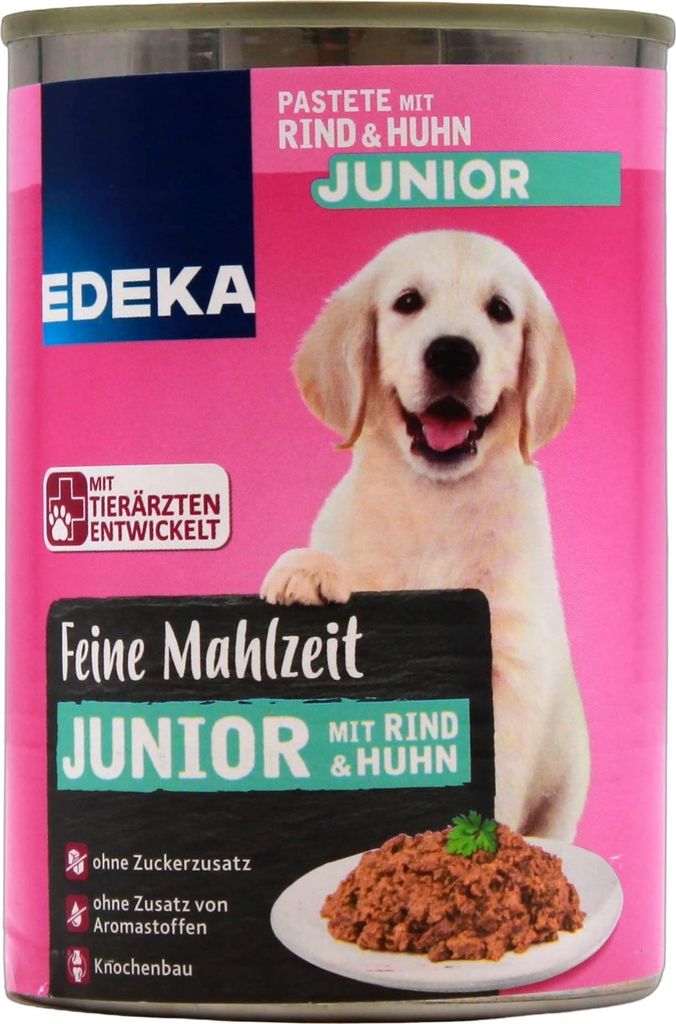 Feine Mahlzeit Hundefutter mit Rind und Huhn Junior, 12er Produktbild 