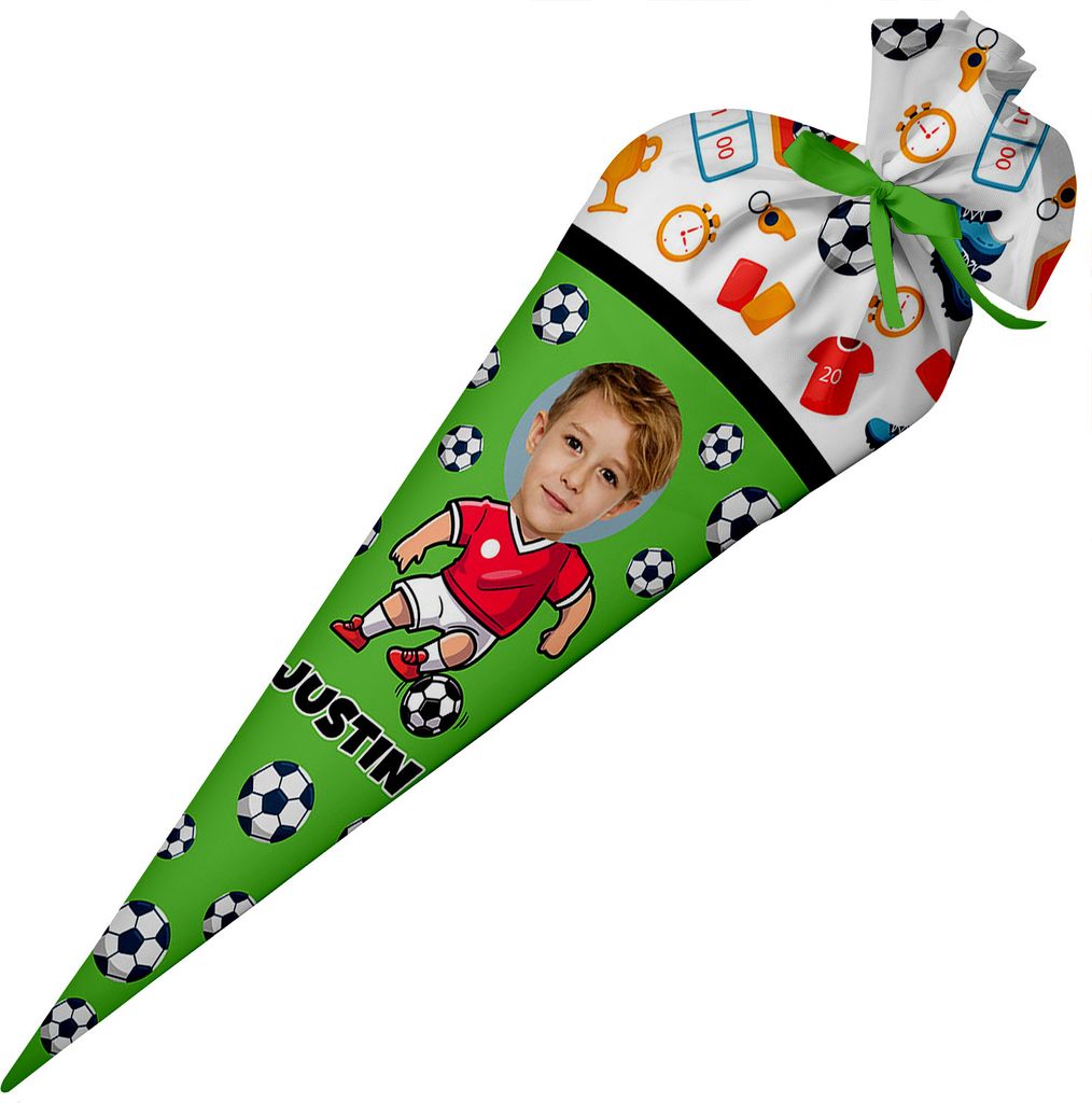 Ferocity, Schultüte mit Namen, 70 cm, Zuckertüte zur Produktbild 