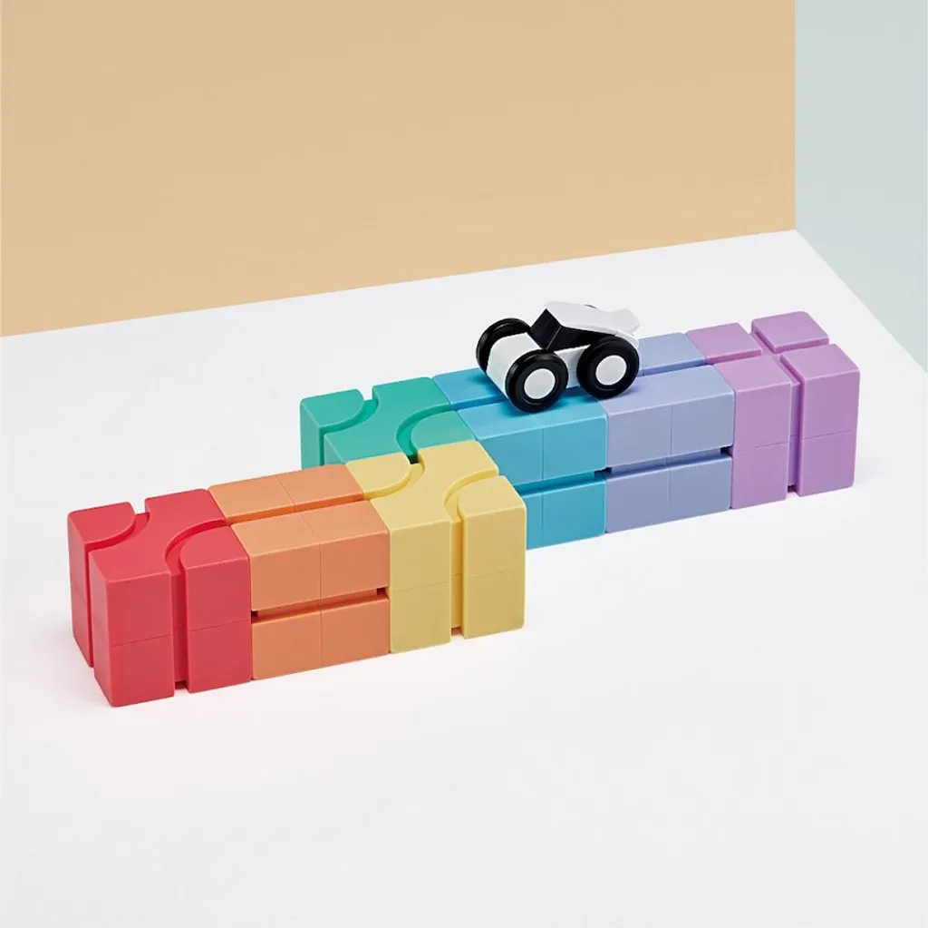 Blocs Magnétiques 49 Pièces – Mini Cubes STEM Avec Boîte En Fer, Voyage Et Construction Créative