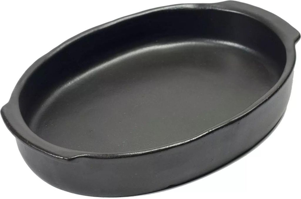 SERAX Ofenschale oval M Pure Black, Inhalt: 1,3 Liter