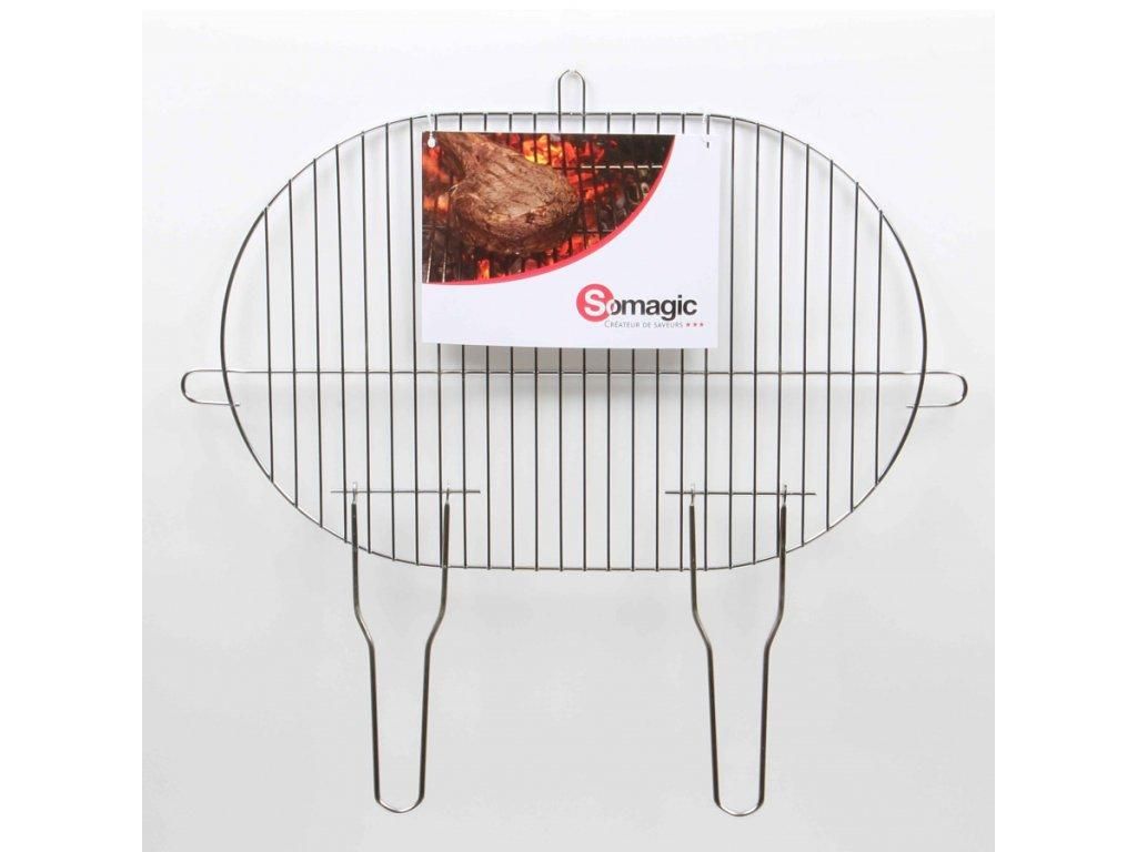 Somagic, Prosty chromowany ruszt do grilla 50,5 x 33 cm Zdjęcie produktu 