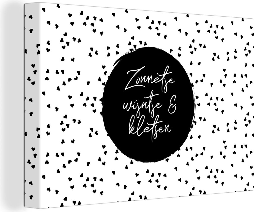 OneMillionCanvasses - Leinwandbilder - 150x100 cm, Sonne, Wein & Gespräch - Zitate - Text - Wein - Sommer, Wandbilder Kunstdruck Wanddekoration ...