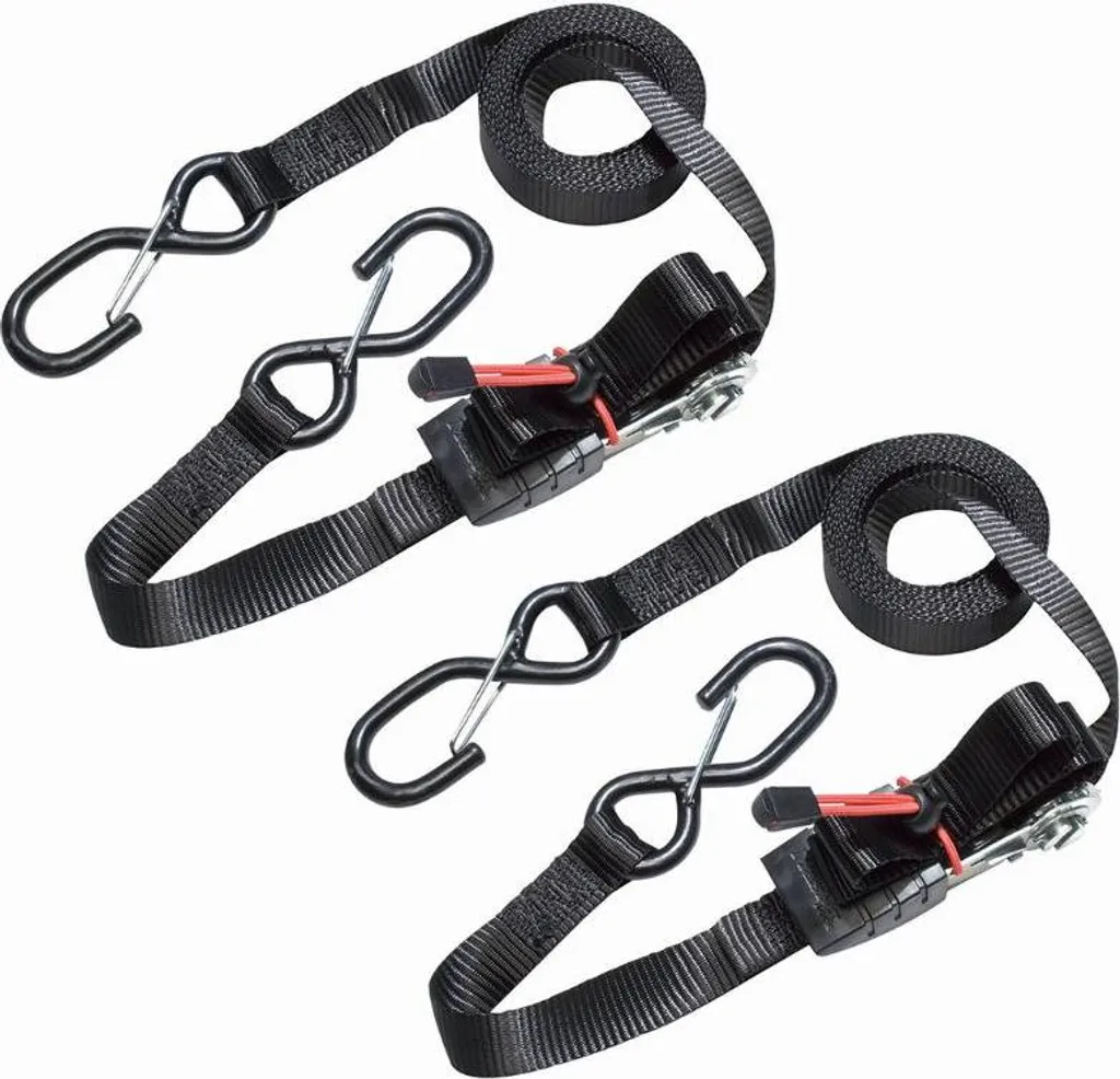 Sangle à cliquet 4m25 Master Lock noire avec crochets de protection