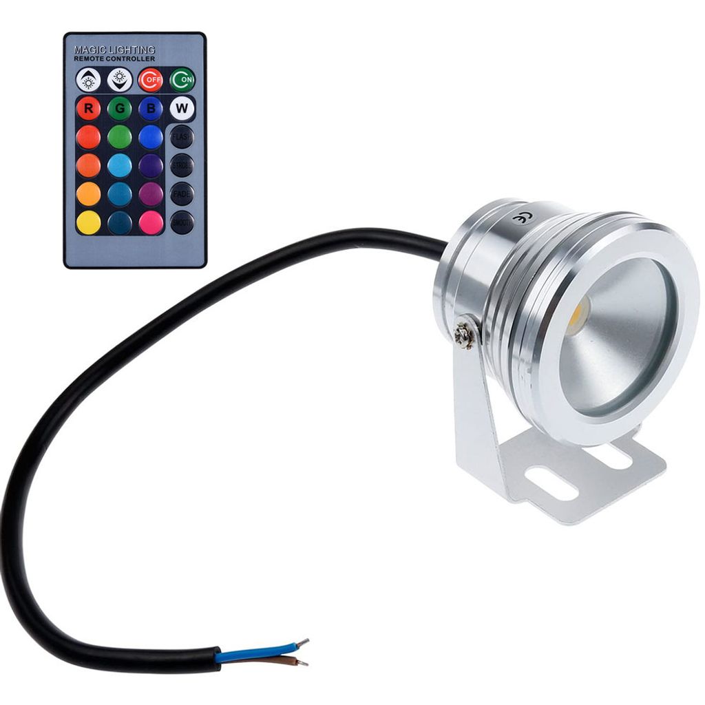IP65 10W LED RGB Unterwasser strahler Spot Licht Garten Brunnen Teich Lampe 12V 