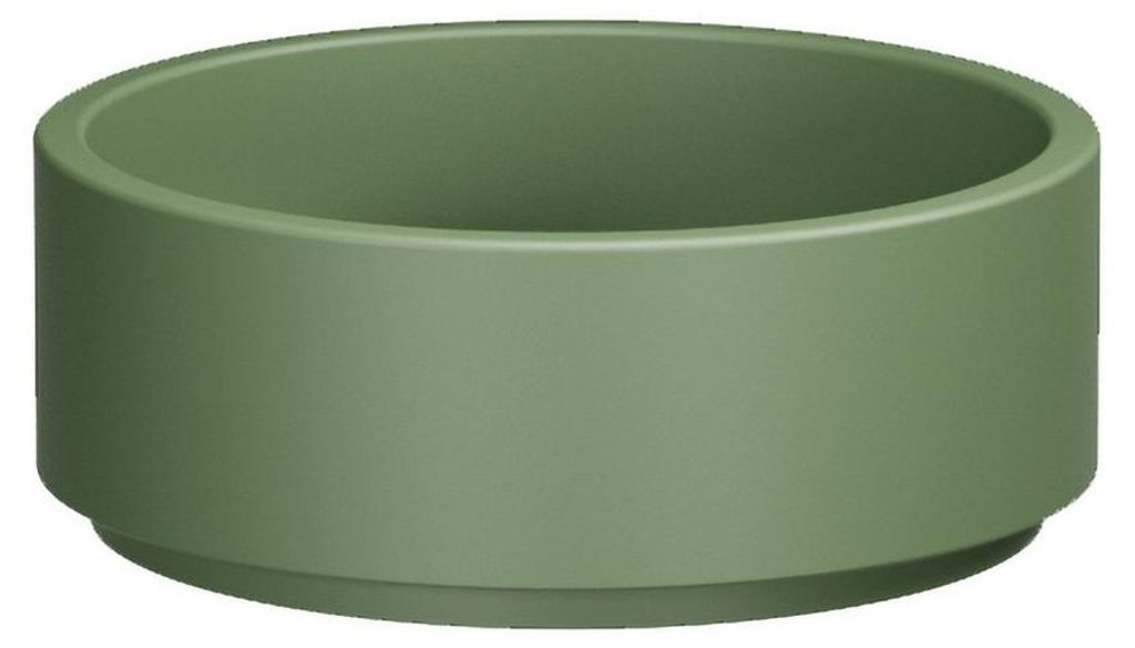 Kerasan OKE Keramik-Waschbecken zum Aufsetzen, Durch. 40cm, Verde matt