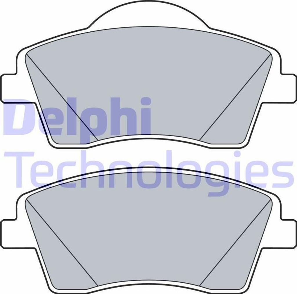 DELPHI LP3528 Bremsbelagsatz, Scheibenbremse OE 31471409 kompatibel mit XC40