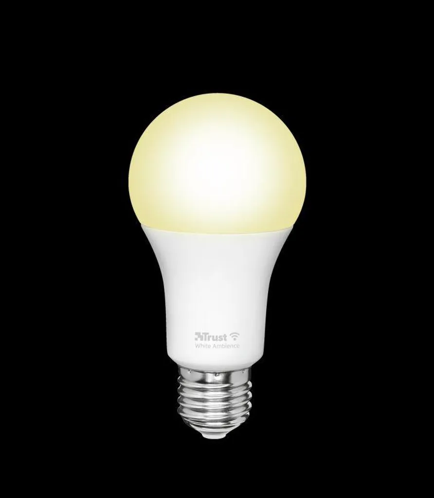 Ampoule LED connectée WiFi E27 TRUST lumière blanche dimmable 9W - 6