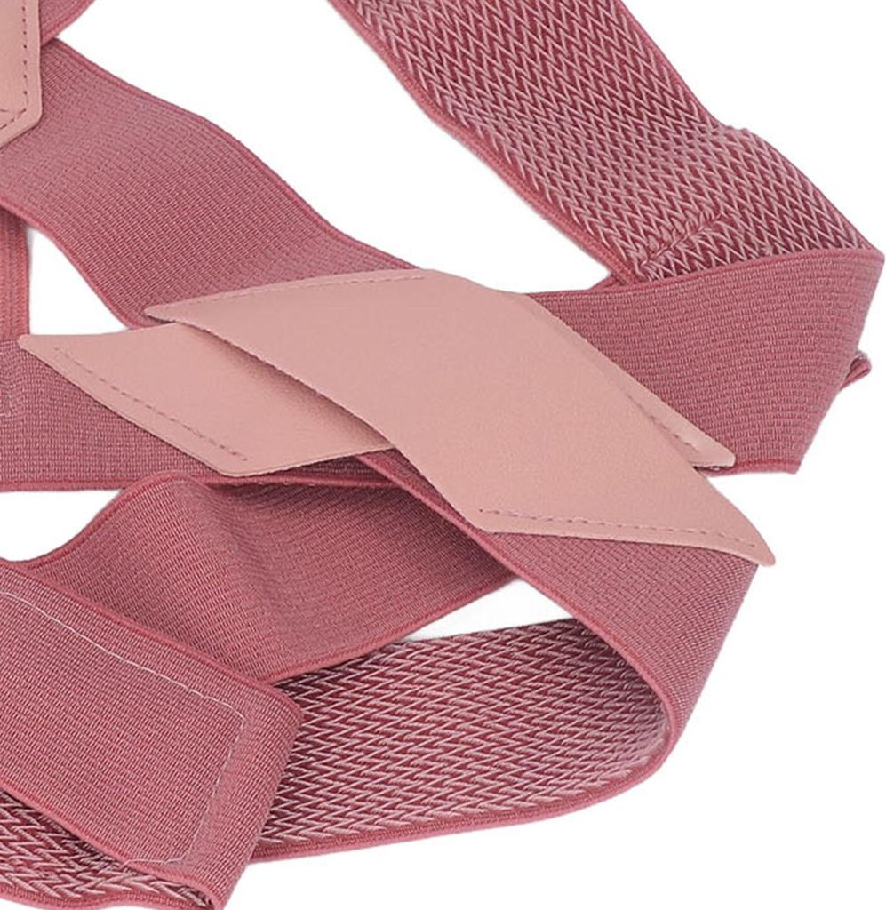 Haltungsgurte, verstellbare Buckel-Korrektor-Rückenstütze für Glätteisen, Postpartum-Reparatur, Rot, L