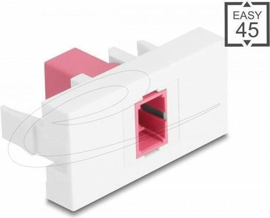 DELOCK Easy 45 Modul SC Simplex Bu zu Simplex Bu violett/wei