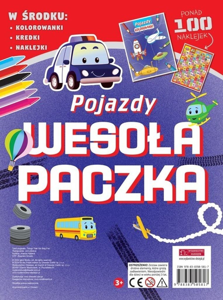 Wesoła paczka. Pojazdy - Opracowanie Zbiorowe (Bücher mit Aufklebern auf Polnisch)