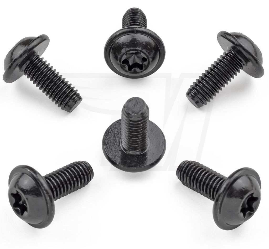 10x Befestigungs Torx Schraube für Skoda, Seat Toledo, VW Stoßstange Vorne | N90944604