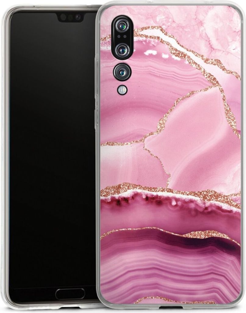 DeinDesign Handyhülle für Huawei P20 Pro Silikon Hülle Case Smartphone Schutzhülle Glitzer Look Marmor Meerjungfrau