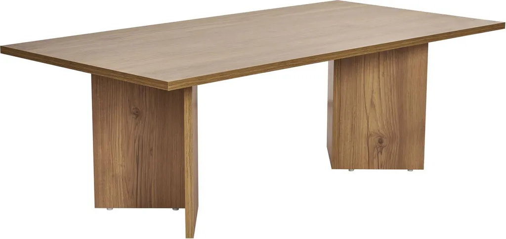 Table basse rectangulaire en chêne pour salon moderne, modèle Sabin 119cm