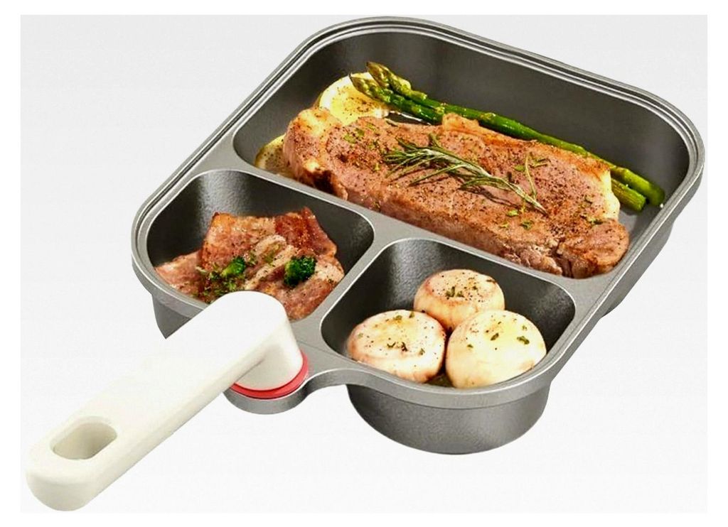 Eierpfanne | Frühstücksgrilltopf für die Zubereitung von Hamburgern, Pfannkuchen und Omeletts