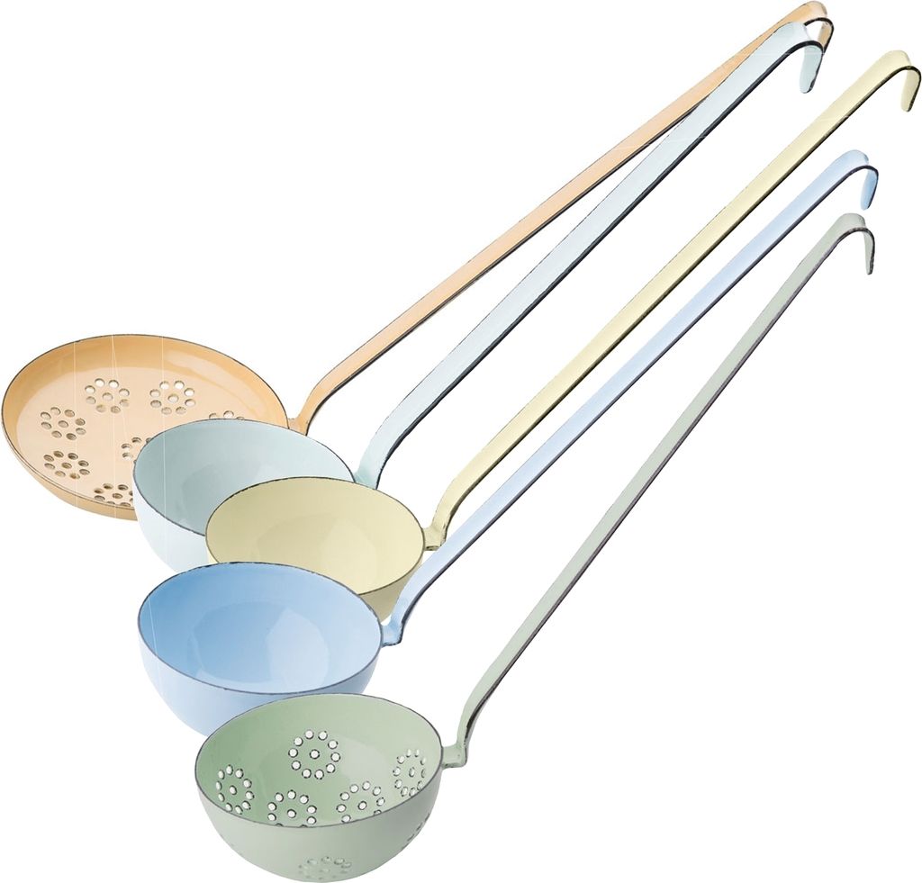 RIESS 0576-006 Schöpferset 5tlg., Emaille, Bunt, mit Produktbild 