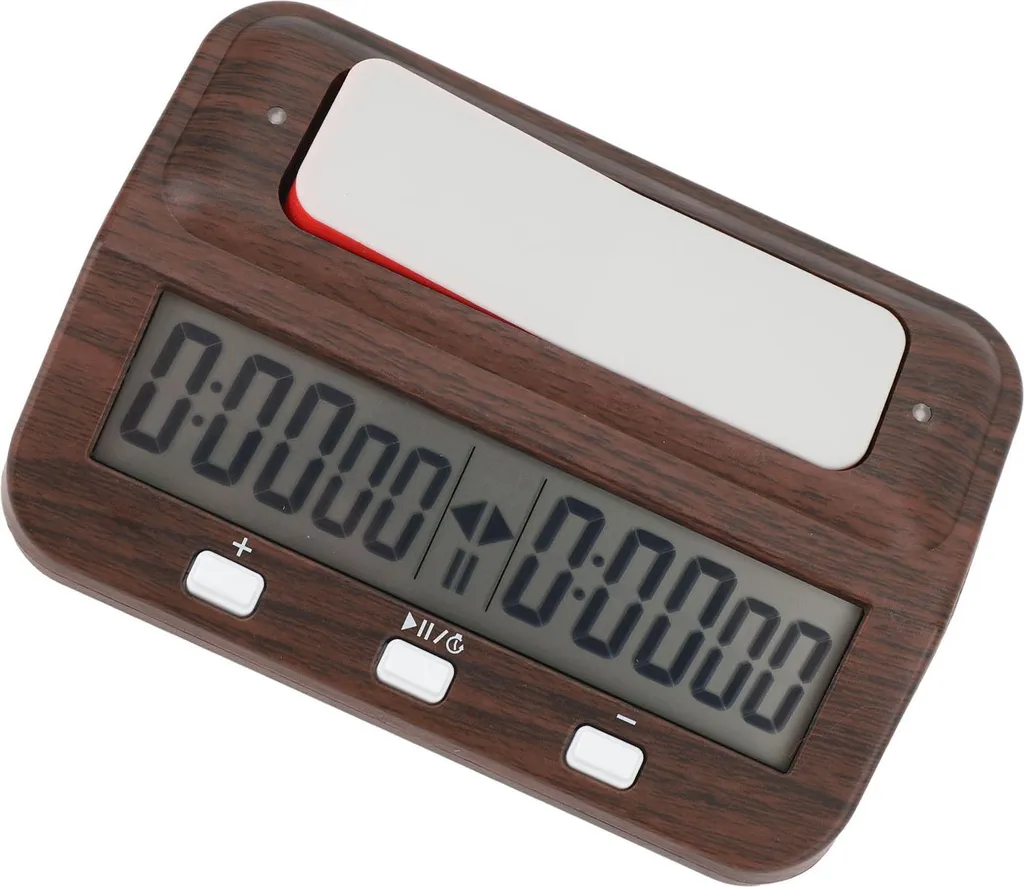 Pendule d'échecs électronique de compétition professionnelle en bois - 4