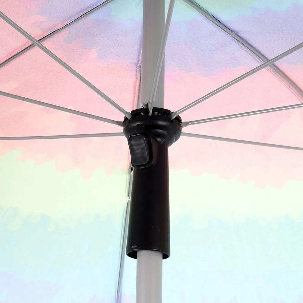 Parasol de Plage 2m Pro Garden Multicolore Idéal Camping et Vacances - 8