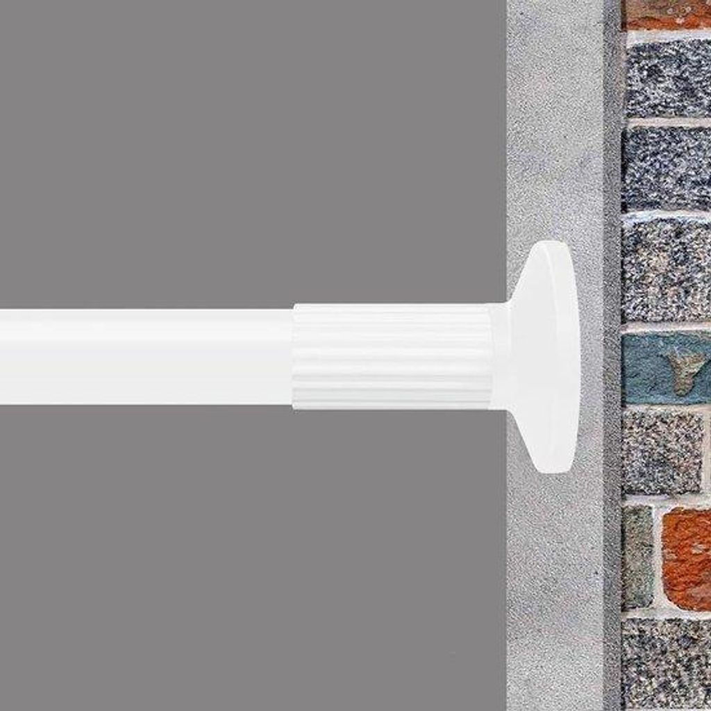 Teleskopstange 70-160cm Edelstahl Weiß Bad
