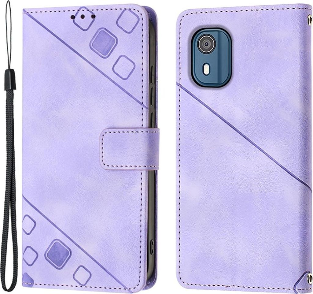 Nokia C02 Hülle - Coverup Klapphülle - Violett