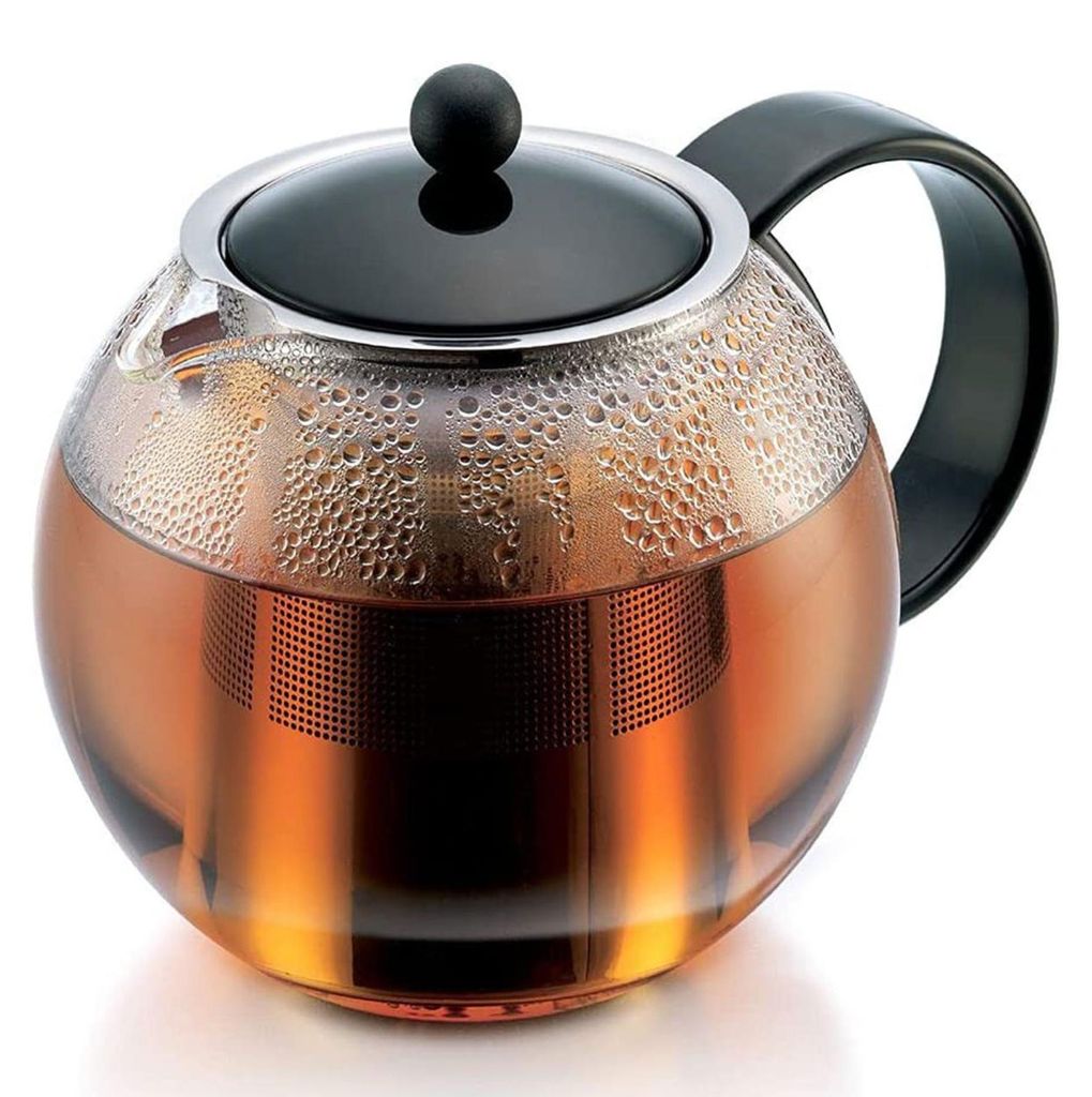 Bodum 1805 Assam Teebereiter Teekanne 1,0L Edelstahl Filter Produktbild 