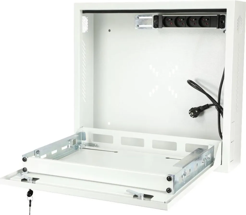 Lanview RWSLMWH1 Box di Sicurezza 1U Bianco per NVR e Sorveglianza