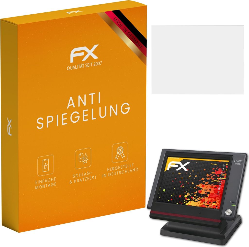 atFoliX FX-Antireflex 2x Schutzfolie kompatibel mit Casio QT-6100 junior Displayfolie