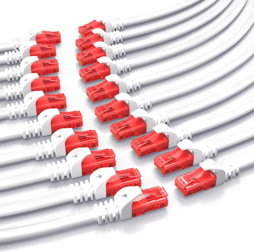 Offerta 20 Pezzi Cavo Patch Cat 6 0,25m | Rete LAN Gigabit 1000 Mbit/s