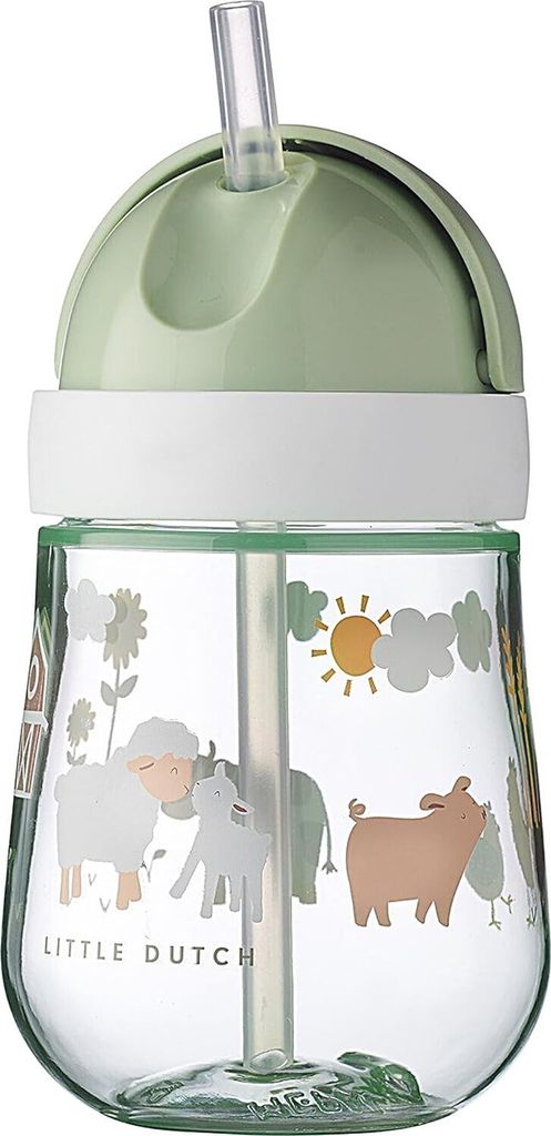 Tazza con cannuccia Mepal 300ml - Little Farm Immagine del prodotto 