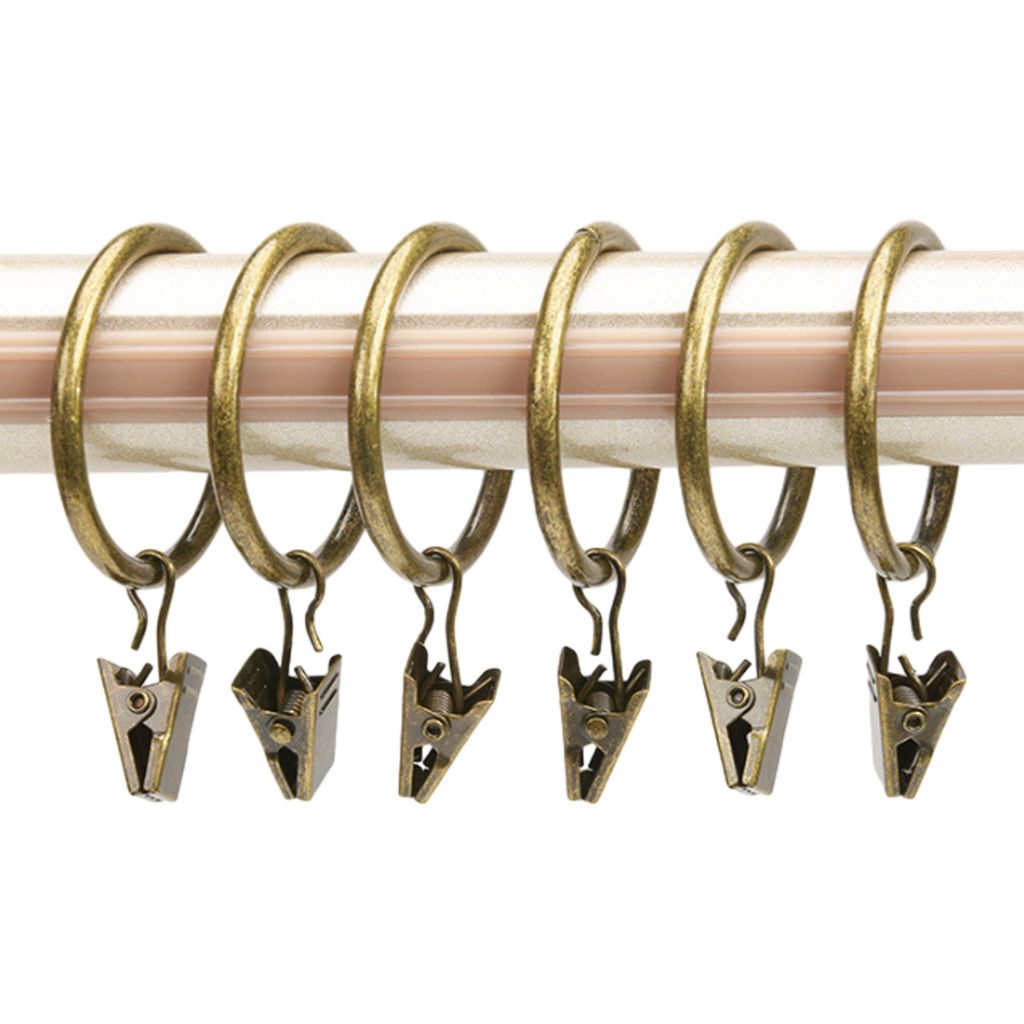 14 Stück Clip-Ringe für Vorhangpaneele, diese Vorhang-Clip-Ringe gelten auch für Gardinenstangen,(40×38mm)