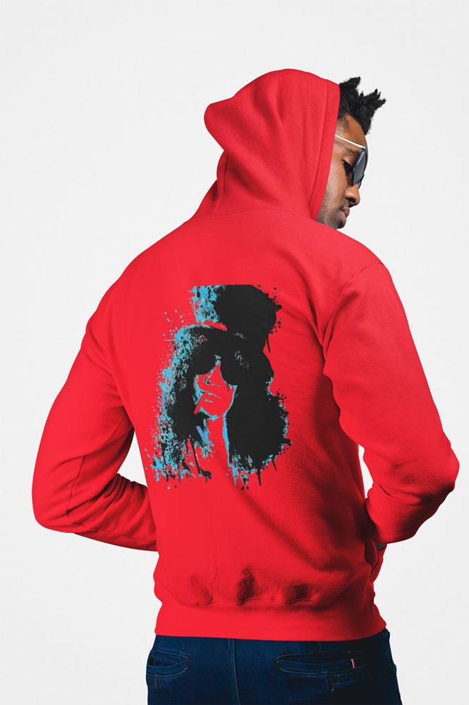 D&B Uni Hoodie ZIPZN00008 Slash Rot-Größe 3XL