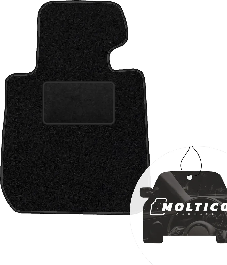 Tappetino Guida BMW Serie 3 F30 F31 | Velluto Premium moto-MOLTICO Nero