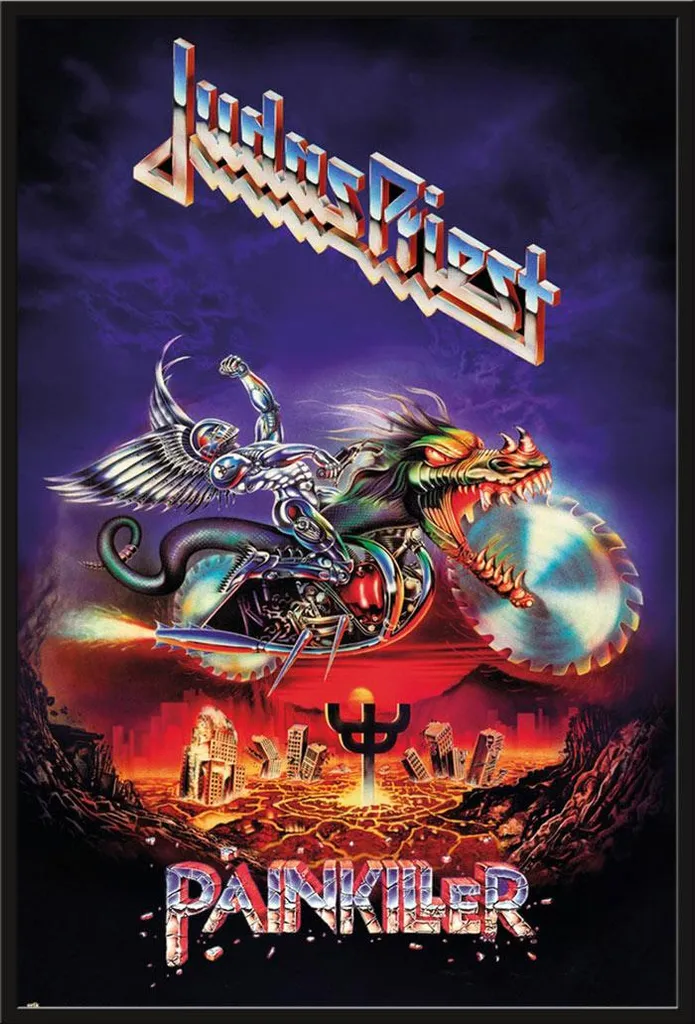 Poster Judas Priest Painkiller Encadré, Cadre Shinsuke Maxi Noir