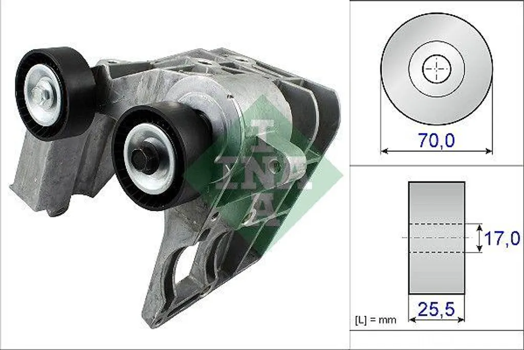 INA 534046710 Tendeur de courroie trapézoïdale pour Fiesta et KA OE 1149701