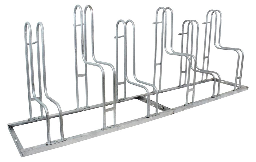 Fahrradständer für 6 Fahrräder höhenversetzt 210 x 75,5 cm Produktbild 
